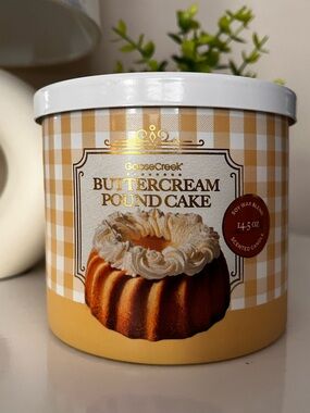 NWT Goose Creek 3 Wick Candle, Buttercream Pound Cake Scent
